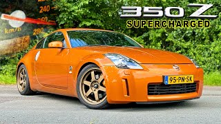 NISSAN 350Z SUPERCHARGED  REVIEW on AUTOBAHN [upl. by Yclek]