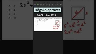 Högskoleprovet 2024 högskoleprovet tips tricks matematik matte utbildning shorts short [upl. by Naed]