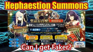 FGO JP YOLO Rolls for Hephaestion  Reines Case Files Rerun Banner [upl. by Selie]