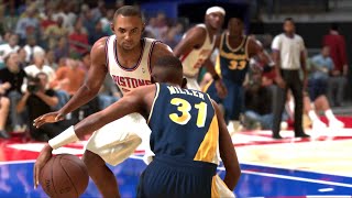 Reggie Miller vs Grant Hill ｜Indiana Pacers 9495 vs Detroit Pistons 9495｜4K HDR｜ [upl. by Oswald517]