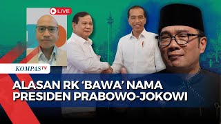 Dukungan Presiden PrabowoJokowi ke Ridwan Kamil Tingkatkan Elektabilitas Ini Kata Jubir [upl. by Ueih]