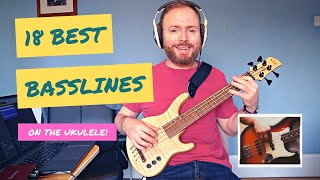 18 bass lines you MUST learn on the ELECTRIC BASS UKULELE [upl. by Dietz743]