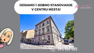 ODDANO 1SOBNO STANOVANJE V CENTRU MESTA TEL 041420093 [upl. by Elleirad]