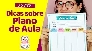 Como fazer seu Plano de Aula  Ao Vivo [upl. by Ayatnohs]