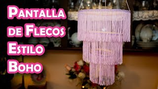 Pantalla o Decoración de Flecos de Moda Estilo Boho [upl. by Cadmann]