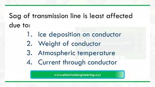 Sag of power transmission lines is least affected due to [upl. by Ahsela206]