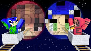 Ayush and Ekta Found their PLANETS in Minecraft 😱 [upl. by Ahseinaj]