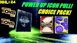 BEST POWER UP ICON DEFENSEMEN PULL amp POWER UP ICON CHOICE PACK  NHL 24 HUT PACK OPENING [upl. by Dira]