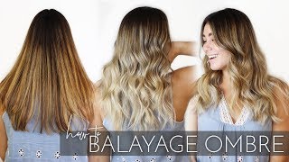 How to Balayage Ombre Brunette Hair with my Foilayage Technique  Easy Tutorial [upl. by Odrarej]