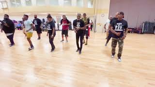 Beginner Men Line Dance Class [upl. by Ahsinrev]