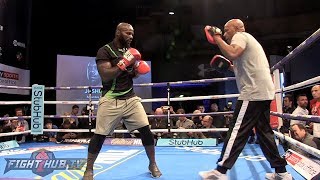 UPSET IN THE MAKING CARLOS TAKAM LOOKS SHARP THREE DAYS BEFORE ANTHONY JOSHUA FIGHT [upl. by Idorb241]