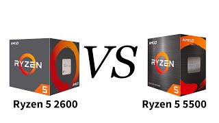 Ryzen 5 5500 VS Ryzen 5 2600 RTX 2060 Super [upl. by Norabal236]