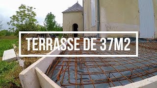 couler du béton  terrasse et trottoirs  vidéo n°26 [upl. by Ehtyde]