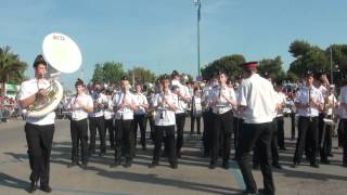 Esibizione Banda dei cadetti di Mosca al Lido di Giulianova  2012 [upl. by Icram]