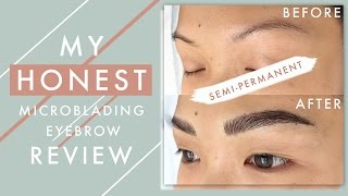 My HONEST Microblading Eyebrow Review  ilikeweylie [upl. by Walke722]