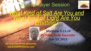 What kind of salt are you amp what light are you emitting  Matthew 51314  Sister Rudo Kayombo [upl. by Arehsat]