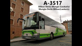 Bizkaibus Linea A3517 BilbaoDerioMungia Laukariz Ida  Vuelta [upl. by Adan]