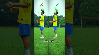 How to do HEADSTALL ⚽️football footballskills soccer shorts tutorialvideo [upl. by Atenek]