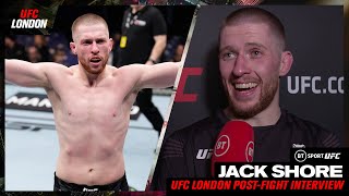 quotSuga Sean OMalleyI want top 15quot Jack Shore wants a BIG fight after UFC London win [upl. by Llehcim405]