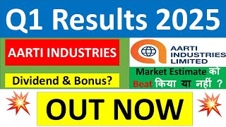 AARTI INDUSTRIES Q1 results 2025  AARTI INDUSTRIES results today  AARTI INDUSTRIES Share News [upl. by Asilaj]