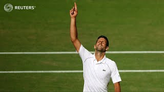 Djokovic beats Kyrgios in seventh Wimbledon win [upl. by Asilehc]