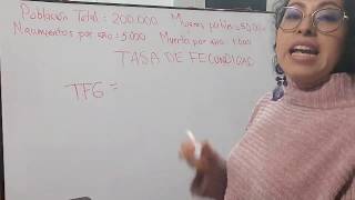 Ejercicio Tasa de Natalidad Fecundidad y Mortalidad [upl. by Pathe]