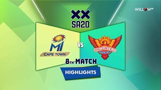 Highlights 8th Match MI Cape Town vs Sunrisers Eastern Cape  8th Match  MICT vs SEC [upl. by Forlini127]