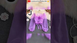 Tops 💕 Cute 🥰 Alphabet name letter 1st Girls Short top 💕shorts subscribe Cuteletterdresse yt [upl. by Thurlow]