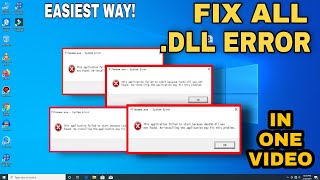 How to Fix All DLL file Missing Error in Windows 10 2021 [upl. by Parrie524]