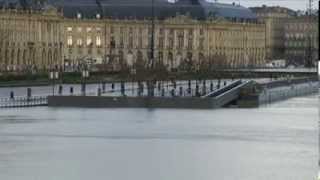 Inondations quais de Bordeaux le 3032014 [upl. by Yramesor]