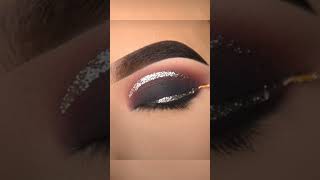 Smokey glitter eye makeup bollywood song music hindisong [upl. by Leidba]