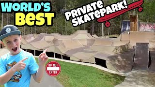 Riding The Worlds BEST Backyard Skatepark [upl. by Irolav290]