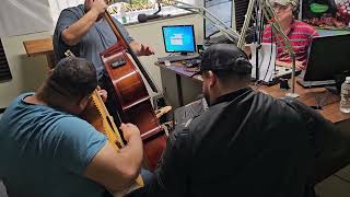 Manny Tololoche playing Skokie Polka live on KEDA Radio Jalapeño [upl. by Einad653]