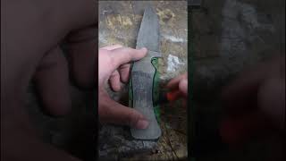 MAKING Green Bushcraft Knife knifeskills craft forge [upl. by Tristram]