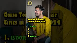 Top 5 Cleanest cleanest in India geography cleanestcity nmtalks [upl. by Corenda]