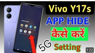 How to hide apps in Vivo y17sVivo y17s me app hide kaise kare app hide setting [upl. by Ylrebmi]