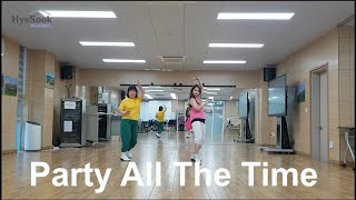 Party All The Time Line Dance 즐거운 초급 라인댄스 [upl. by Skill]