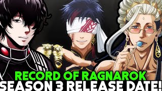 RECORD OF RAGNAROK SEASON 3 RELEASE DATE  Situation [upl. by Litha516]