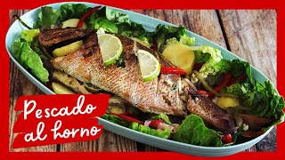 Pescado al Horno PERFECTO ¡Descubre el Secreto 🐟🍽️🍋 Receta de Pargo [upl. by Enerahs687]