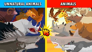 Unnatural Habitat Animals vs Animals  Unnatural Habitat Animals Animation [upl. by Naillik235]