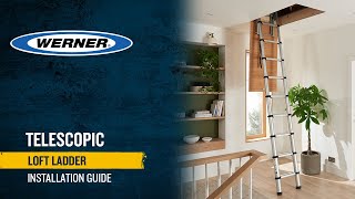 How to install a Werner Telescopic Loft Ladder [upl. by Bast919]