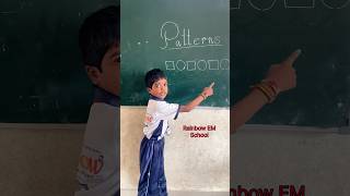 Patterns by 2nd class kid Rainbow schoolShaheda Shaik1416 [upl. by Nauqat]