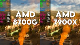 Ryzen 7 8700G Vs Ryzen 9 7900X  Test In 13 Games [upl. by Llegna]