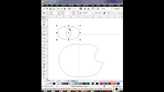 Apple Logo on Corel Draw  Iphone logo Corel Draw tutorial [upl. by Ahsaekal61]