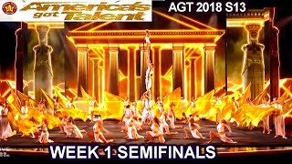 Zurcaroh Acrobatic Group A SHOW STOPPER amp INCREDIBLE Semifinals 1 Americas Got Talent 2018 AGT [upl. by Enak]