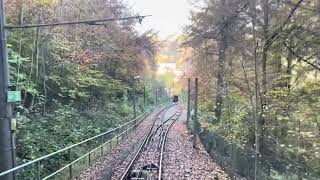 Führerstandsmitfahrt mit der Standseilbahn in Stuttgart standseilbahn [upl. by Asimaj326]