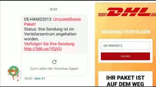 TV Doku Neue EmailSMS Betrugsmasche quotUnzustellbares Paketquot [upl. by Aprilette]