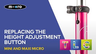 Replacing the Height Adjustment Button on a Maxi Micro or Mini Micro Deluxe  Micro Scooters [upl. by Attenauqa]