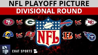 NFL Playoff Picture Schedule Bracket Matchups DatesTimes For 2022 NFL Playoffs Divisional Round [upl. by Anstice792]