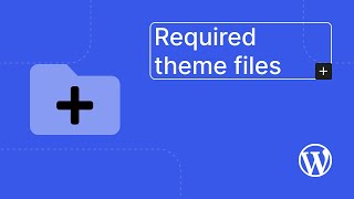 Required theme files [upl. by Petronille]